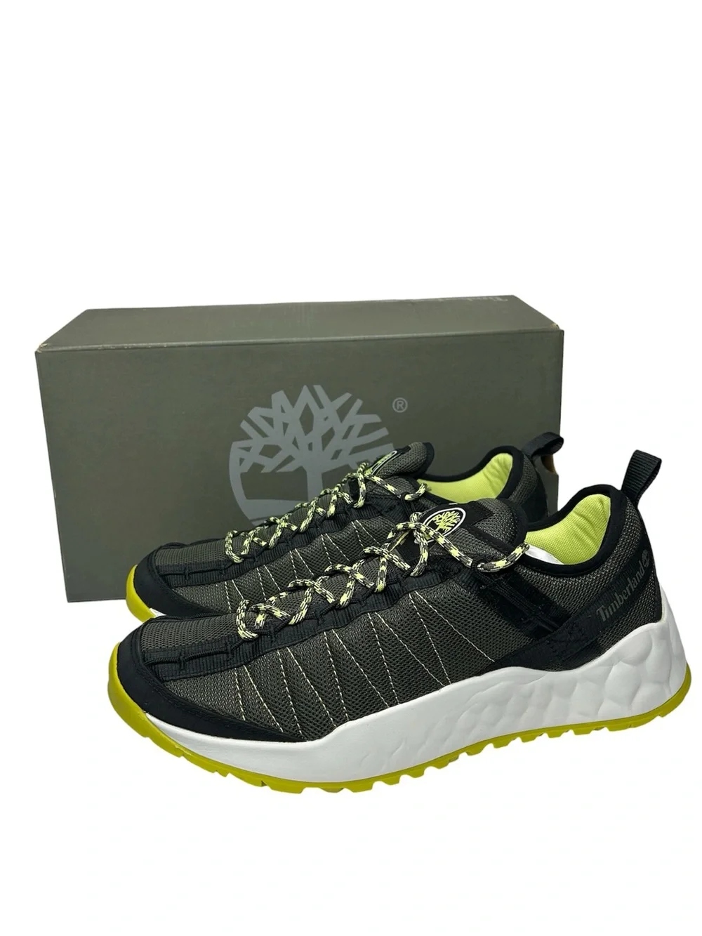 New Timberland Solar Wave Low Fabric 'Dark Green Mesh' Shoes TB0A2AYSA58